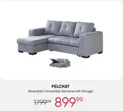 Meubles RD Pelchat - Reversible Convertible Sectional with Storage offer