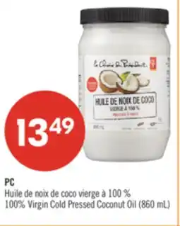 Pharmaprix PC 100% Virgin Cold Pressed Coconut Oil offer