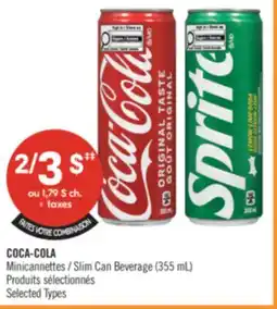Pharmaprix COCA-COLA Slim Can Beverage offer