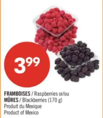 Pharmaprix Raspberries or Blackberries offer