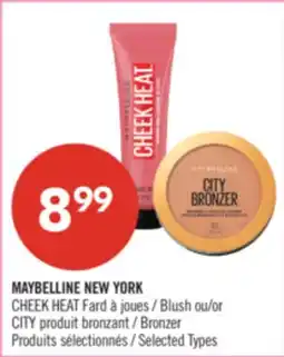 Pharmaprix MAYBELLINE NEW YORK Blush or CITY Bronzer offer
