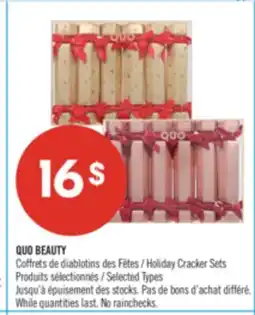 Pharmaprix QUO BEAUTY Holiday Cracker Sets offer