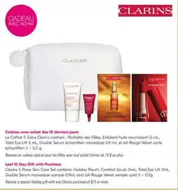 Pharmaprix Clarins special holiday gift offer