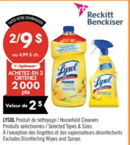 Pharmaprix LYSOL Household Cleaners offer