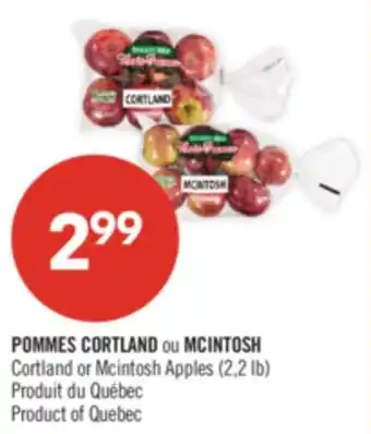 Pharmaprix POMMES CORTLAND ou MCINTOSH Cortland or Mcintosh Apples (2,2 lb) offer