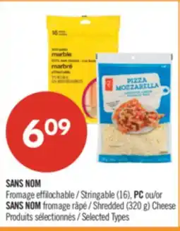 Pharmaprix NO NAME Stringable (16), PC or NO NAME Shredded (320 g) Cheese offer