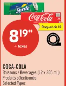 Pharmaprix COCA-COLA Beverages (12 x 355 mL) offer