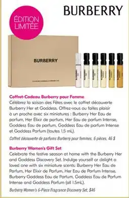 Pharmaprix Burberry Women's Gift Set offer