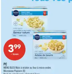 Pharmaprix PC BLUE MENU Microwave Popcorn (8) offer