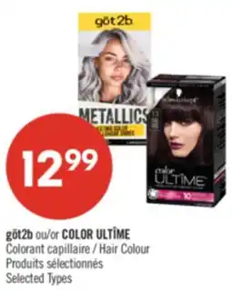 Pharmaprix göt2b or COLOR ULTÎME Hair Colour offer