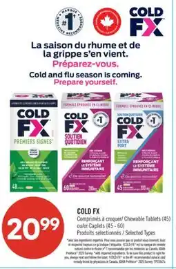 Pharmaprix COLD FX Chewable Tablets (45) or Caplets (45 - 60) offer