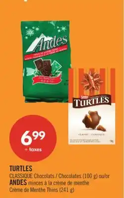 Pharmaprix TURTLES CLASSIQUE Chocolates (100 g) or ANDES Crème de Menthe Thins (241 g) offer
