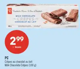 Pharmaprix PC Milk Chocolate Crêpes offer