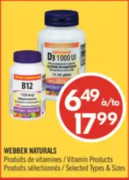 Pharmaprix WEBBER NATURALS Vitamin Products offer