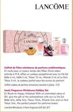Pharmaprix Lancôme Miniatures 5-Piece Fragrance Gift Set offer