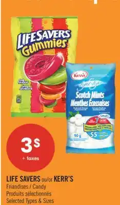 Pharmaprix LIFE SAVERS or KERR'S offer