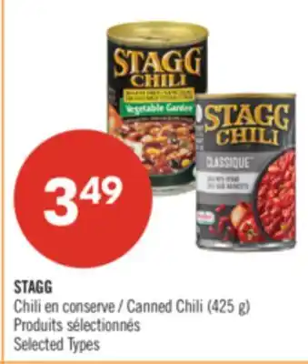 Pharmaprix STAGG Canned Chili offer