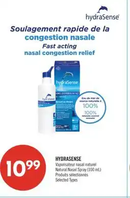 Pharmaprix HYDRASENSE Natural Nasal Spray (100 mL) offer