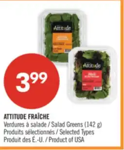 Pharmaprix ATTITUDEFRAÎCHE Salad Greens offer