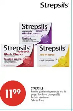 Pharmaprix STREPSILS Sore Throat Lozenges offer