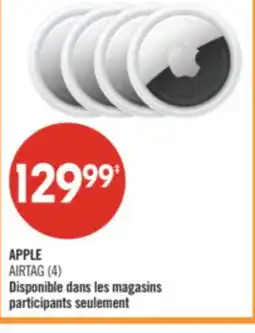 Pharmaprix APPLE AIRTAG (4) Disponible dans les magasins participants seulement offer