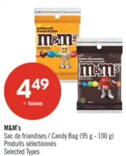 Pharmaprix M&M's Candy Bag offer