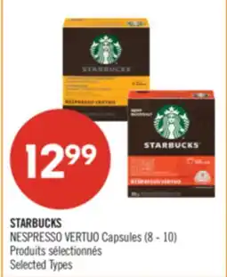 Pharmaprix STARBUCKS NESPRESSO VERTUO Capsules offer