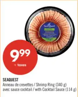 Pharmaprix SEAQUEST Shrimp Ring (340 g) with Cocktail Sauce (114 g) offer
