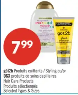 Pharmaprix got2b Styling or OGX Hair Care Products offer