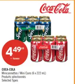 Pharmaprix COCA-COLA Mini Cans offer