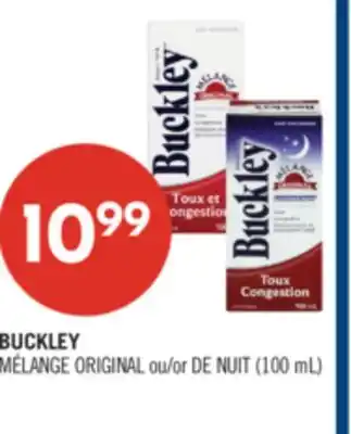 Pharmaprix BUCKLEY MÉLANGE ORIGINAL or DE NUIT offer
