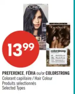 Pharmaprix PREFERENCE, FÉRIA or COLORSTRONG Hair Colour offer