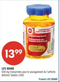 Pharmaprix LIFE BRAND 650 mg Arthritis Tablets (100) offer