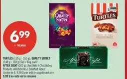 Pharmaprix TURTLES (150 g - 160 g), QUALITY STREET (148 g - 160 g) Bag or AFTER EIGHT (200 g) Chocolates offer
