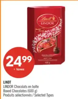 Pharmaprix LINDT LINDOR Boxed Chocolates offer