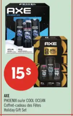 Pharmaprix AXE PHOENIX or COOL OCEAN Holiday Gift Set offer