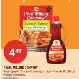 Pharmaprix PEARL MILLING COMPANY Syrup (710 mL) or Pancake Mix (905 g) offer