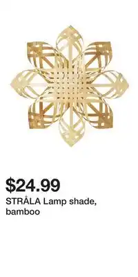 IKEA STRÅLA Lamp shade, bamboo offer