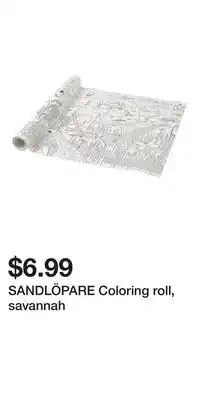IKEA SANDLÖPARE Coloring roll, savannah offer