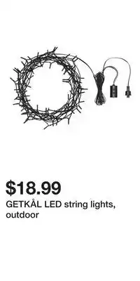 IKEA GETKÅL LED string lights, outdoor offer