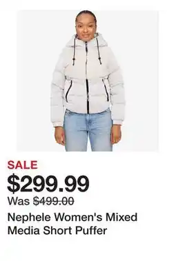 TSC Stores Nephele Women's Mixed Media Short Puffer offer