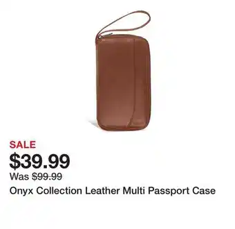 TSC Stores Onyx Collection Leather Multi Passport Case offer