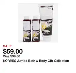 TSC Stores KORRES Jumbo Bath & Body Gift Collection offer