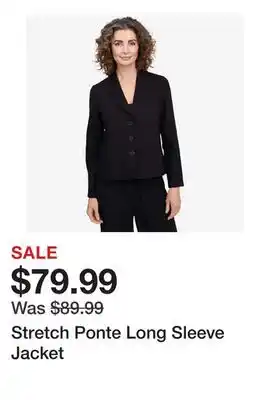 TSC Stores Stretch Ponte Long Sleeve Jacket offer