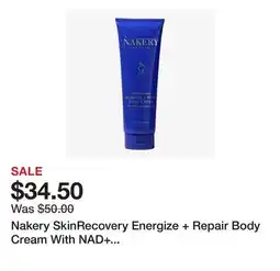 TSC Stores Nakery SkinRecovery Energize + Repair Body Cream With NAD+ Magnesium PCA offer