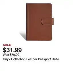 TSC Stores Onyx Collection Leather Passport Case offer