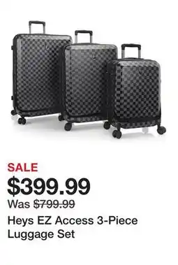 TSC Stores Heys EZ Access 3-Piece Luggage Set offer