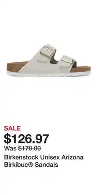 Sport Chek Birkenstock Unisex Arizona Birkibuc Sandals offer
