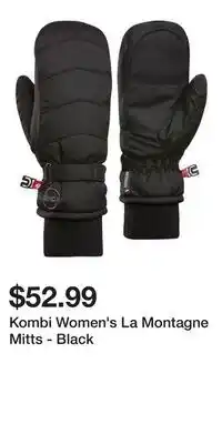 Sport Chek Kombi Women's La Montagne Mitts - Black offer