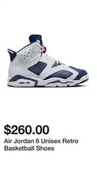 Sport Chek Air Jordan 6 Unisex Retro Basketball Shoes offer